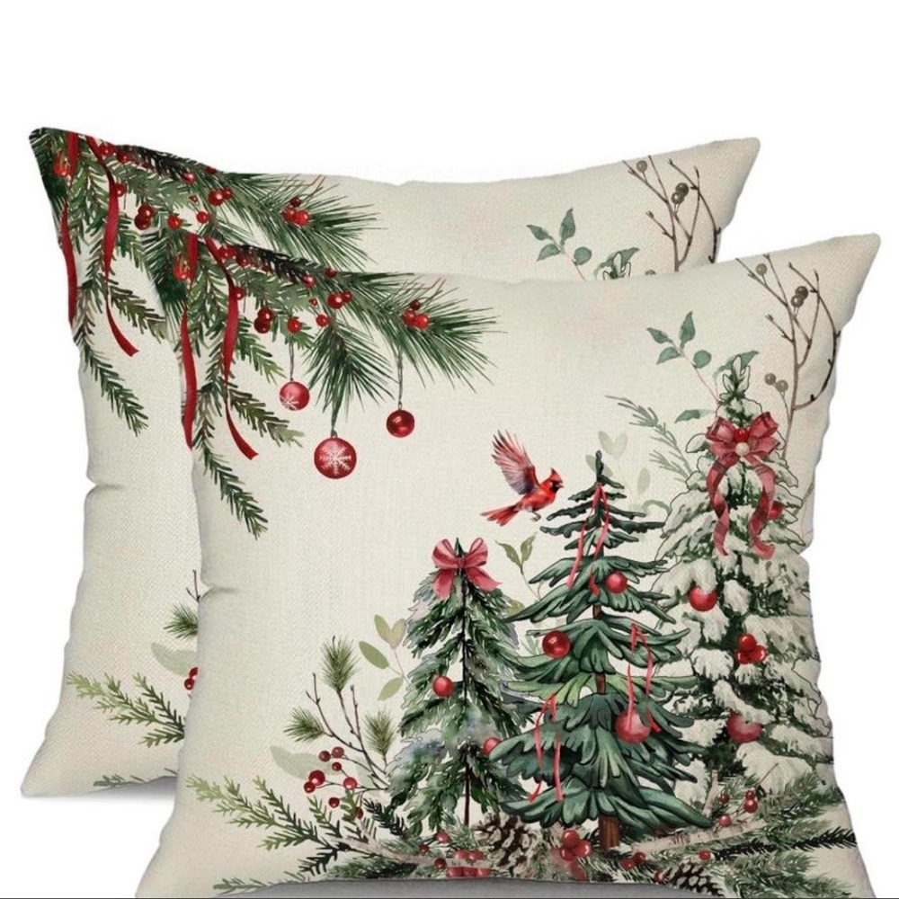 Festive Holiday Throw Pillow Covers-2